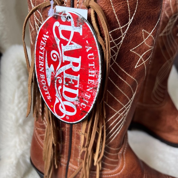 NWT Laredo Blakely Fringe Snip Toe Cowboy boots size 8.5 - Picture 9 of 17